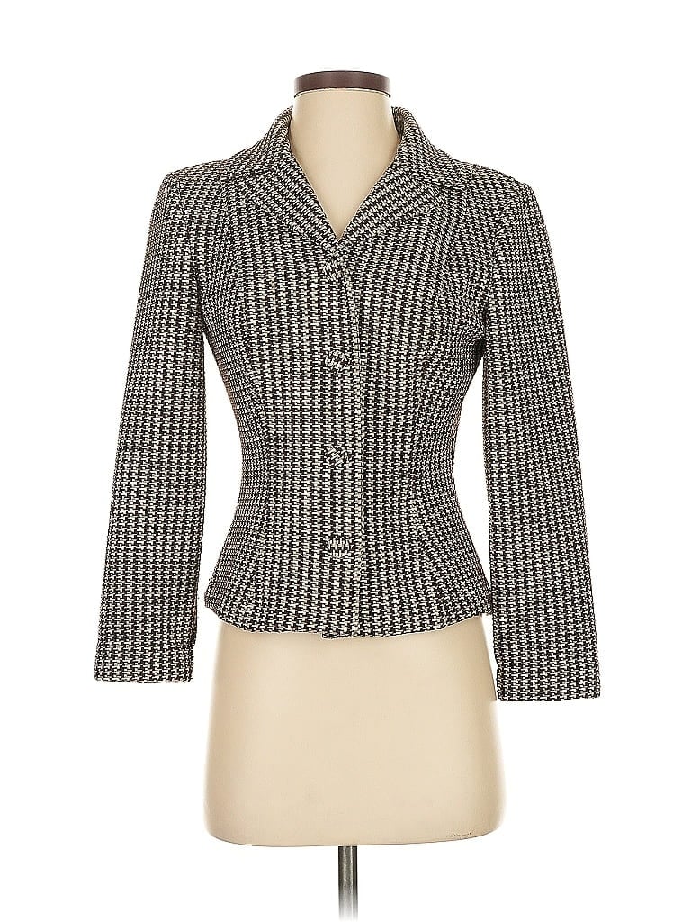 United Colors Of Benetton Houndstooth Brown Tan Blazer Size XS - photo 1