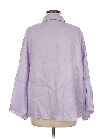 Berlook 3/4 Sleeve Button-Down Shirt (view 2)