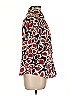 Violet & Claire 100% Polyester Animal Print Red 3/4 Sleeve Blouse Size L - photo 4
