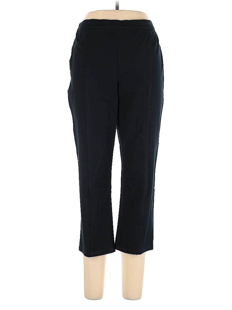 Isaac Mizrahi LIVE! Solid Black Dress Pants Size 10 - photo 1