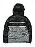 London Fog 100% Polyester Solid Black Gray Snow Jacket Size 14 - photo 2