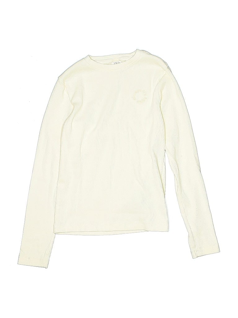 Zara Kids Ivory Long Sleeve Top Size 9 - photo 1