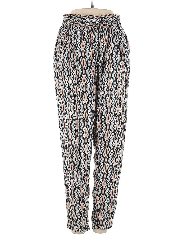 Bershka Print Blue Ivory Casual Pants Size S - photo 1