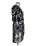 Tanya Taylor 100% Polyester Metallic Silver Cocktail Dress Size 2 - photo 4
