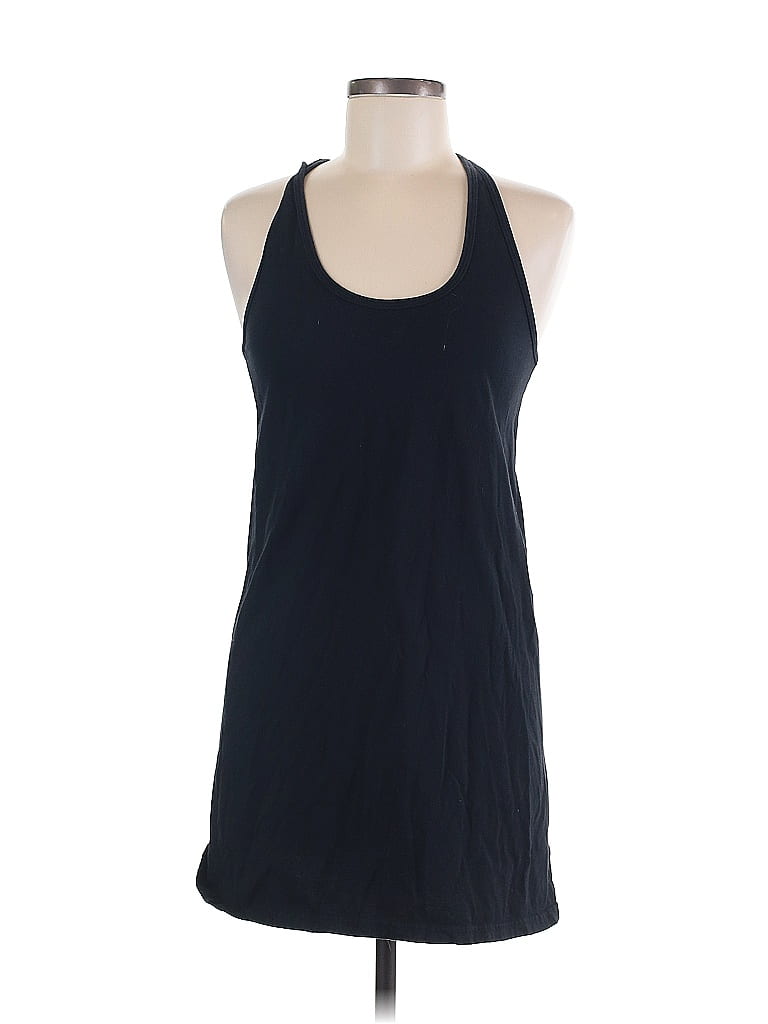 American Apparel 100% Cotton Blue Black Casual Dress Size M - photo 1