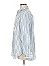Frank & Eileen 100% Cotton Stripes Blue Long Sleeve Button-Down Shirt Size M - photo 5