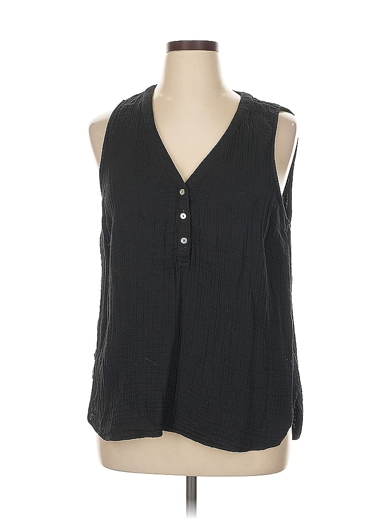 Lou & Grey 100% Cotton Black Tank Top Size XL - photo 1