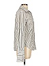 Moda International Stripes Ivory Long Sleeve Blouse Size L - photo 4