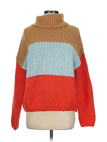 Woven Heart Turtleneck Sweater (view 1)