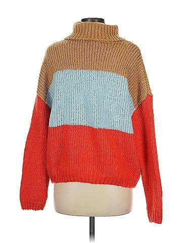 Woven Heart Turtleneck Sweater (view 2)