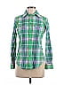 Ralph Lauren 100% Cotton Plaid Green Long Sleeve Button-Down Shirt Size 6 - photo 1