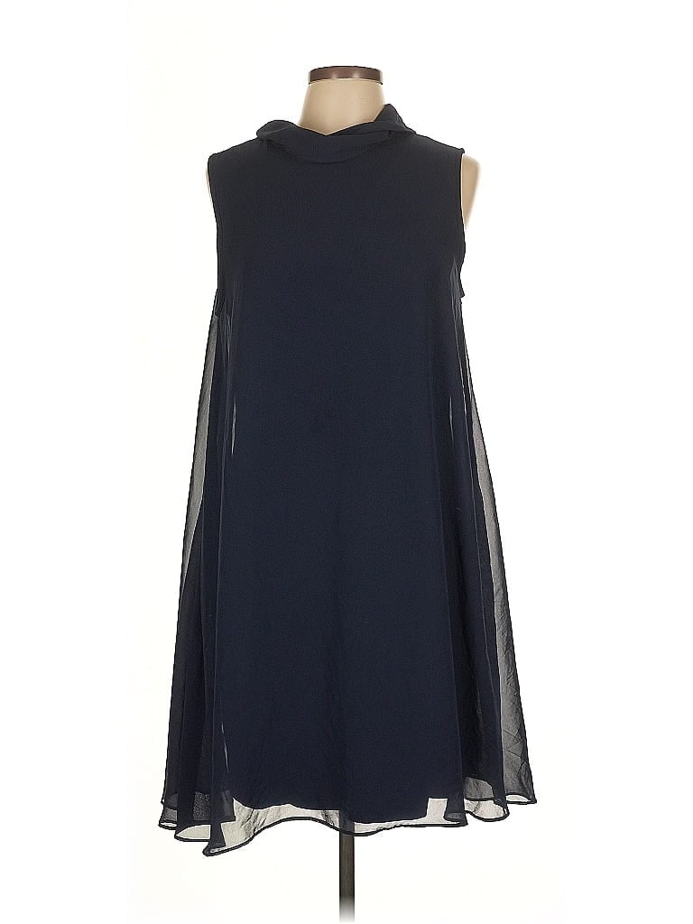 Sharagano 100% Polyester Solid Blue Casual Dress Size 12 - photo 1