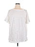 Suzanne Betro 100% Cotton White Short Sleeve Top Size XL - photo 1