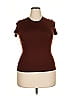 Victoria's Secret Pink Brown Short Sleeve Turtleneck Size XXL - photo 1