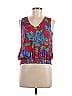 Tiny Red Sleeveless Blouse Size M - photo 1