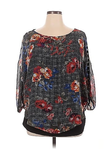 I.N. Studio 3/4 Sleeve Blouse (view 1)