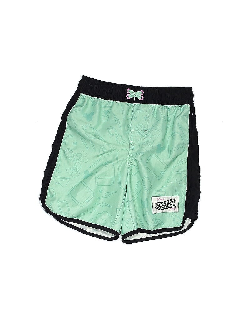 Disney 100% Polyester Green Board Shorts Size 5 (big kids) - photo 1