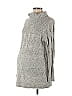Isabel Maternity Gray Turtleneck Sweater Size M - photo 1