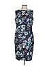 Piazza Sempione Print Blue Cocktail Dress Size EU (IT) 46 / US 10 - photo 1