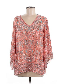 Belle By Kim Gravel 3/4 Sleeve Blouse