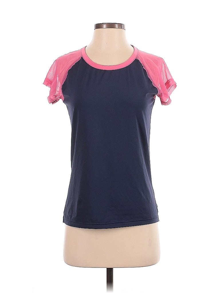Oiselle Color Block Pink Blue Active T-Shirt Size S - photo 1
