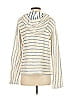 Faherty Stripes Ivory Pullover Sweater Size S - photo 2
