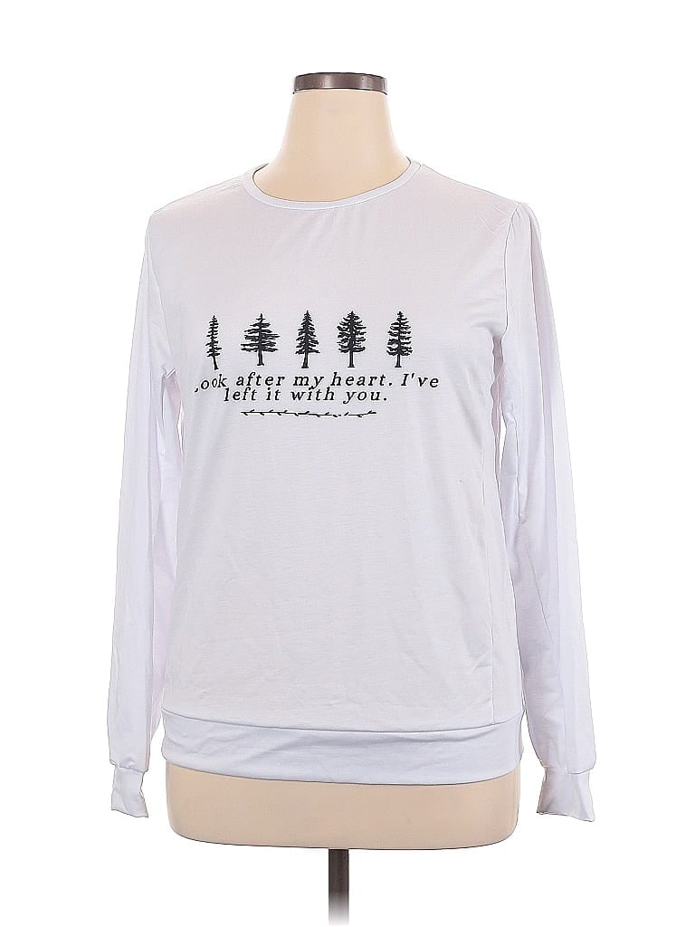 Unbranded White Sweatshirt Size XL - photo 1
