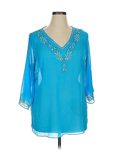 Daisy Fuentes 3/4 Sleeve Blouse (view 1)