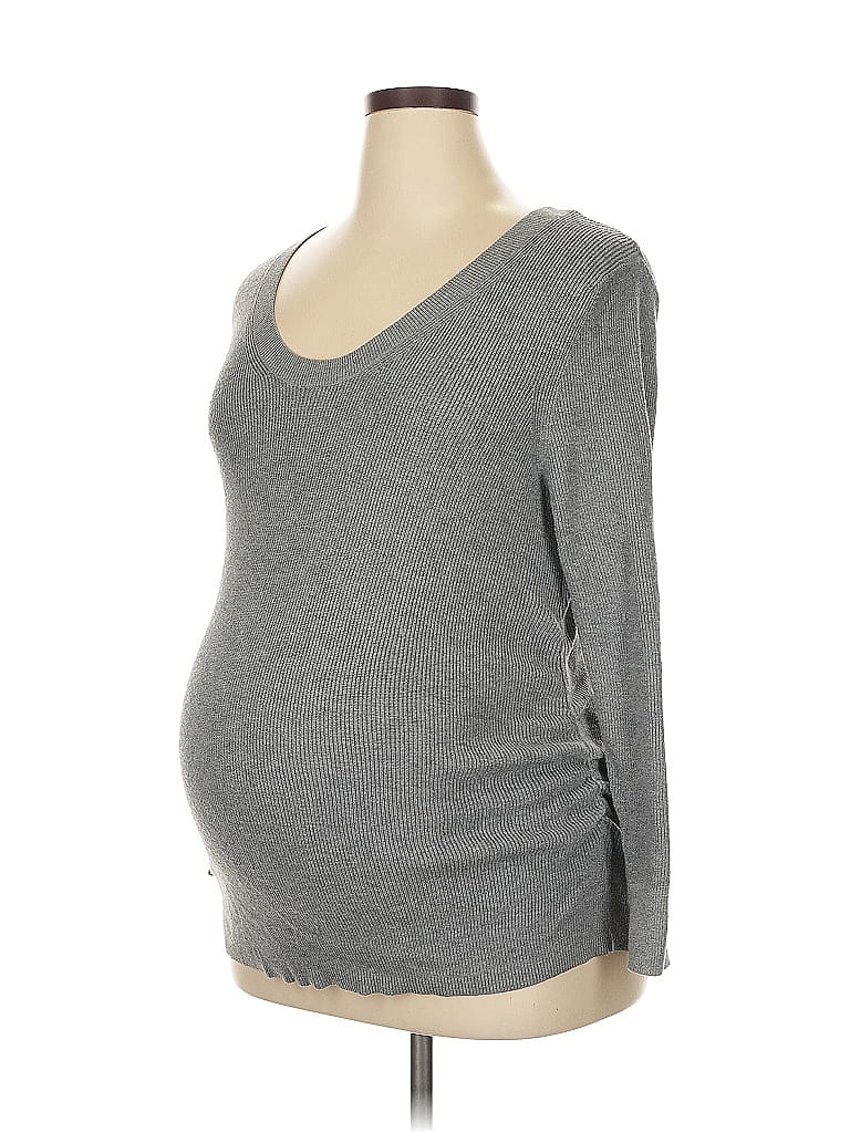Ingrid + Isabel Gray Pullover Sweater Size L - photo 1