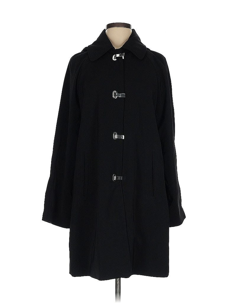 London Fog 100% Polyester Black Coat Size M - photo 1