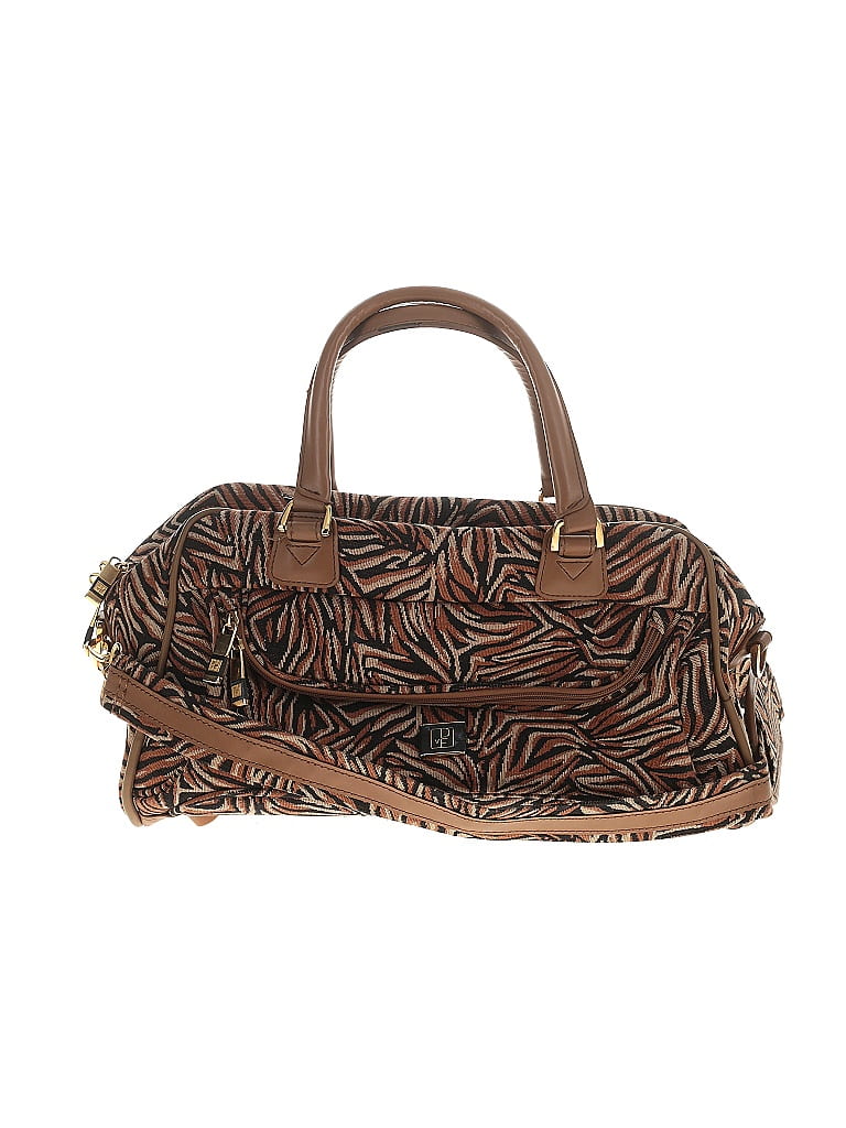 Diane von Furstenberg Animal Print Brown Satchel One size - photo 1