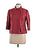 Akris Punto 100% Viscose Burgundy Jacket Size 8 - photo 1