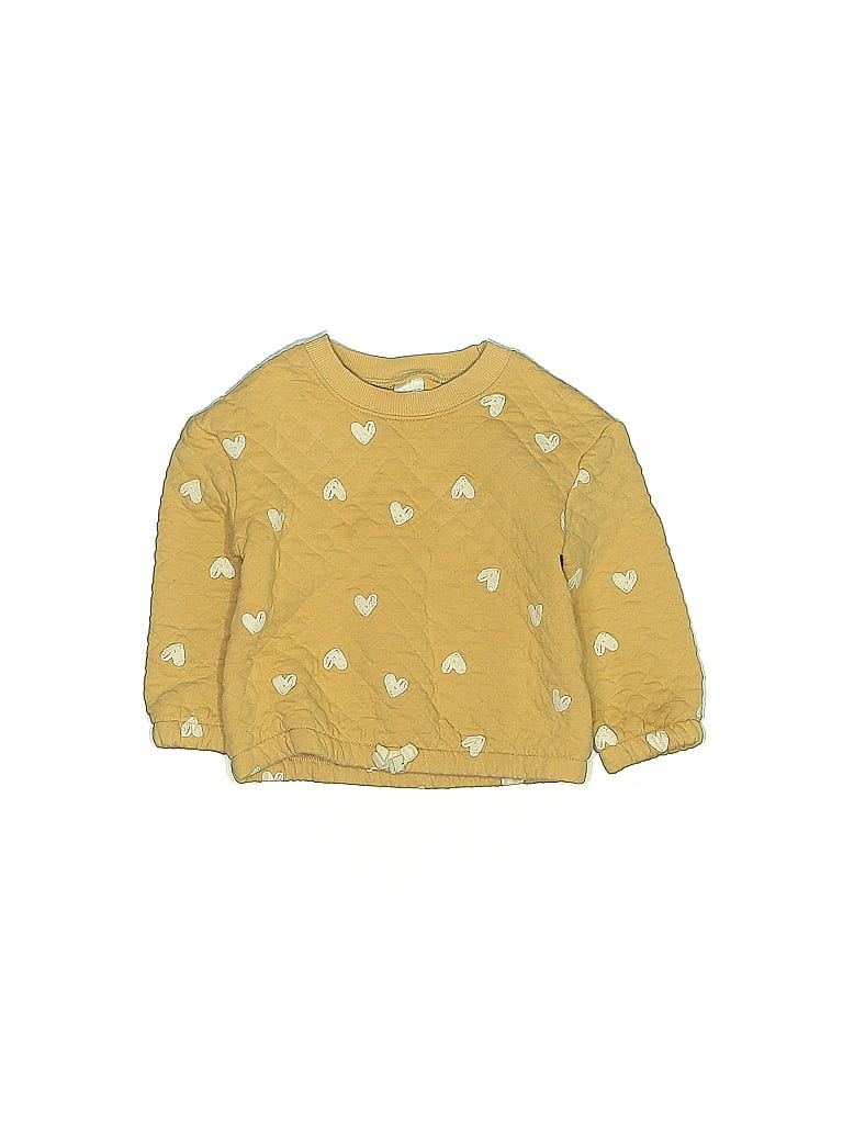 Carter's Hearts Yellow Pullover Sweater 18-24 MO / 24 MO - photo 1