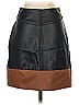 Built by Wendy 100% Polyester Color Block Black Faux Leather Skirt Size XS - photo 2