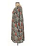 Leota Graphic Gray Casual Dress Size L - photo 4