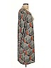 Leota Graphic Gray Casual Dress Size L - photo 3