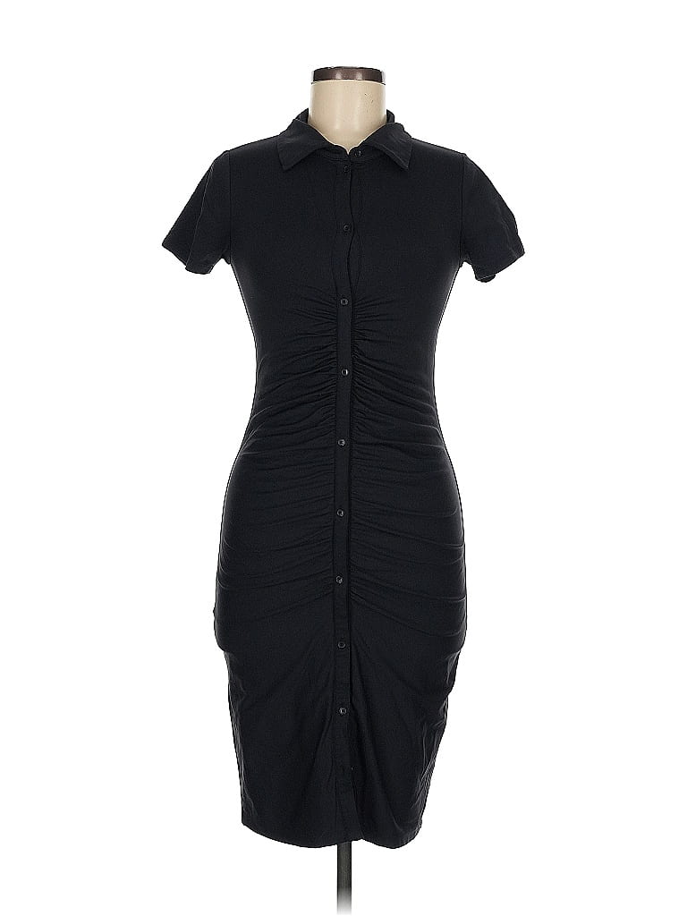 Babaton Solid Black Casual Dress Size M - photo 1