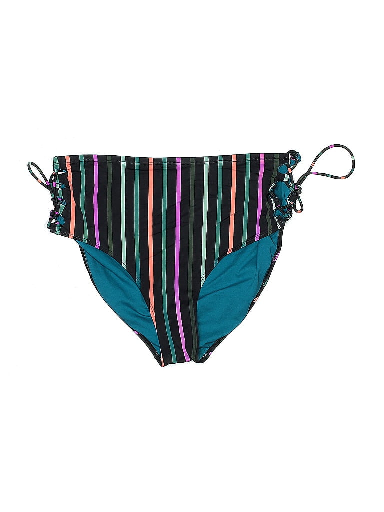 Terra & Sky Stripes Teal Swimsuit Bottoms Size 1X - photo 1