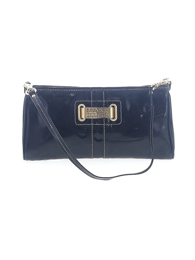 MAXX New York 100% Pvc Blue Black Shoulder Bag One size - photo 1