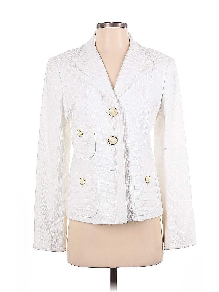 Lafayette 148 New York White Blazer Size 4 - photo 1