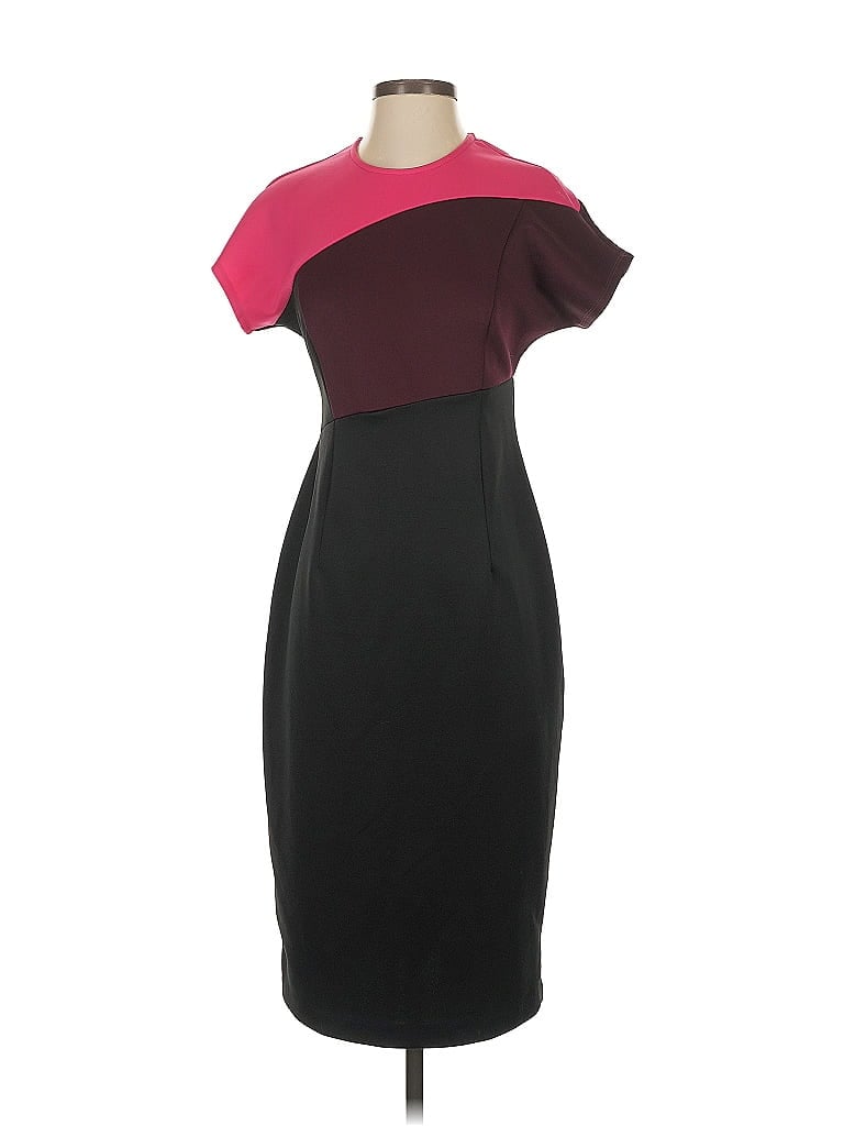 Alexia Admor Color Block Burgundy Cocktail Dress Size S - photo 1