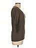 Moda International 100% Cotton Brown 3/4 Sleeve T-Shirt Size L - photo 4