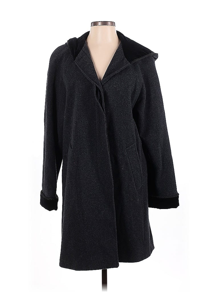 London Fog Black Gray Coat Size S - photo 1