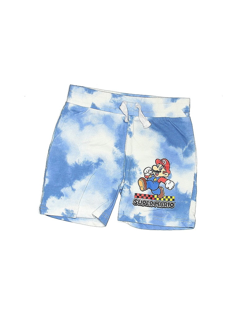 Super Mario Tie-dye Blue Board Shorts Size XS (big kids) - photo 1