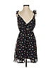 Meadow Rue 100% Polyester Hearts Black Casual Dress Size 2 - photo 1