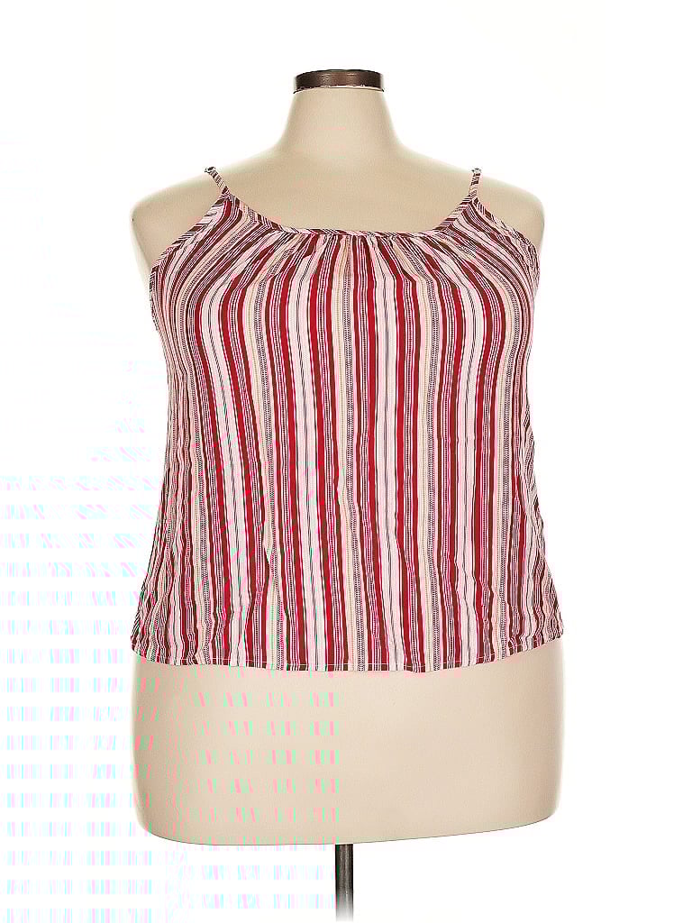 Pre-owned Shein Curve Sleeveless Blouse In Red