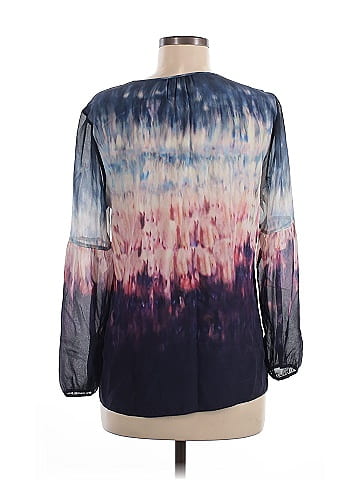 Ecru 3/4 Sleeve Silk Top (view 2)