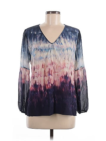 Ecru 3/4 Sleeve Silk Top (view 1)