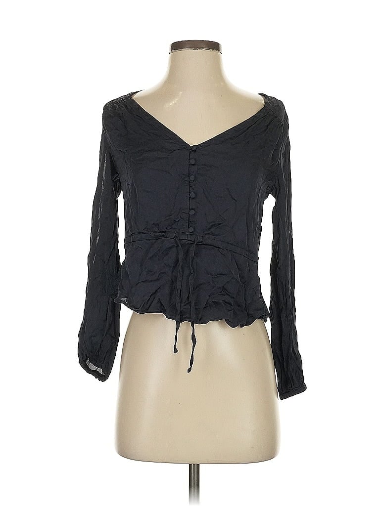 Chaser Black 3/4 Sleeve Blouse Size XS - photo 1