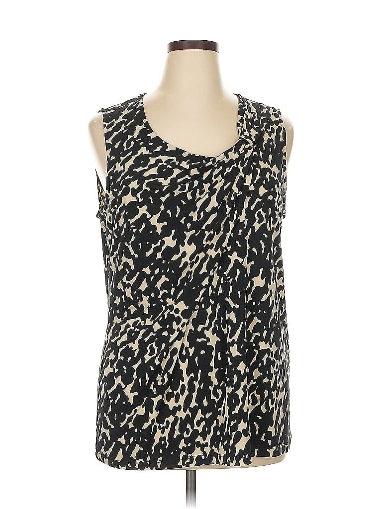 Pre-owned Dana Buchman Sleeveless Blouse In Black